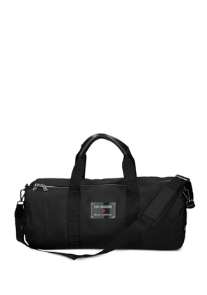Love Moschino logo-plaque holdall - Black