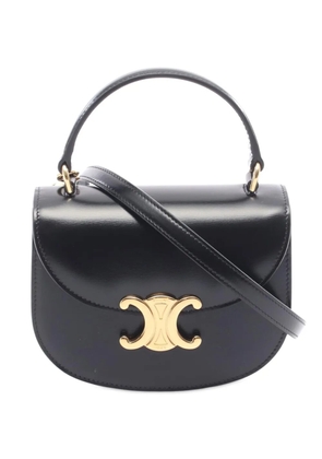 Celine Pre-Owned 2000-2025 Mini Shiny Calfskin Besace Clea satchel - Black