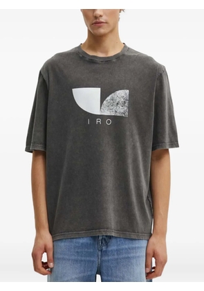 IRO print crew neck T-shirt - Black