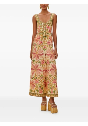 FARM Rio palm dream jumpsuit - Neutrals
