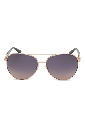 GUESS EYEWEAR chain-detail sunglasses - Gold