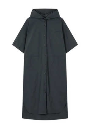 TOMBOY hooded button-up coat - Grey