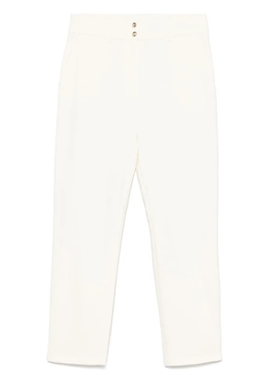 LIU JO logo-plaque trousers - Neutrals