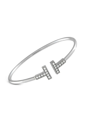 Tiffany & Co. Pre-Owned 18K white gold T Wire diamond bracelet - Silver