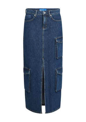Karl Lagerfeld Jeans cargo denim maxi skirt - Blue