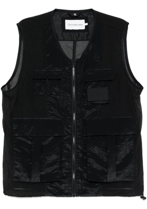 Calvin Klein panelled gilet - Black