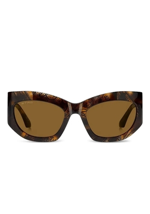 ETRO Pegaso-detail sunglasses - Brown