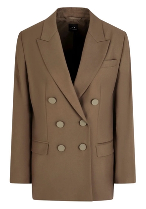 Armani Exchange double-breasted blazer - Brown