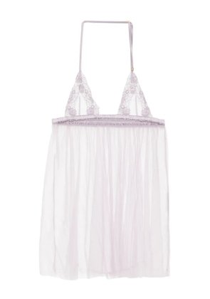 Kiki de Montparnasse lace slip - Purple
