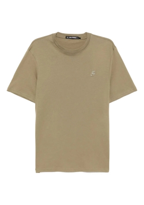Karl Lagerfeld logo-embroidered T-shirt - Green