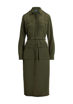 Polo Ralph Lauren button-up shirt midi dress - Green