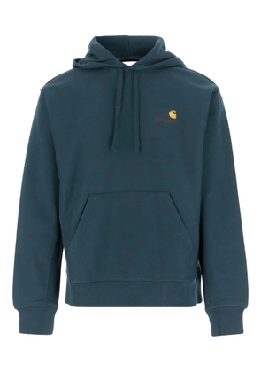Carhartt WIP American Script logo-embroidered hoodie - Blue