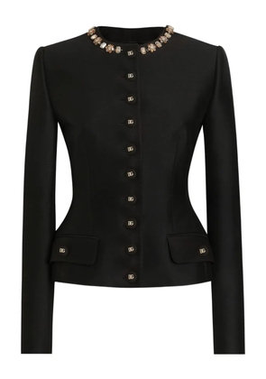 Dolce & Gabbana DNA embellished button-up jacket - Black