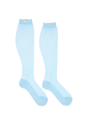 MM6 Maison Margiela ribbed-cuffs socks - Blue