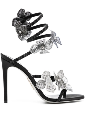 René Caovilla crystal embellishment sandals - Black