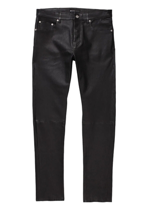 Purple Brand STRETCH LEATHER PANT BLACK BEAUTY 'Black'