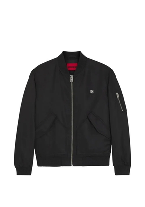 HUGO logo-plaque bomber jacket - Black