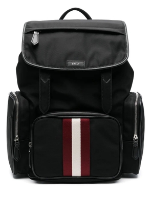 Bally stripe-detail backpack - Black