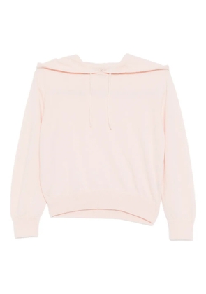 Teddy Cashmere logo-embroidered hoodie - Pink