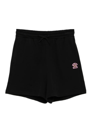 FINGERCROXX logo-patch shorts - Black