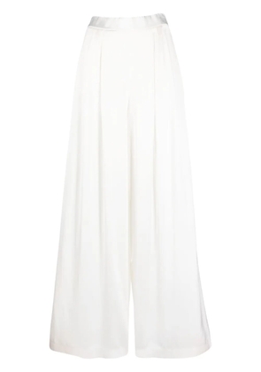Fabiana Filippi pleated wide-leg trousers - White