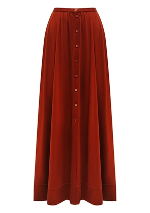 12 STOREEZ buttoned maxi skirt - Orange