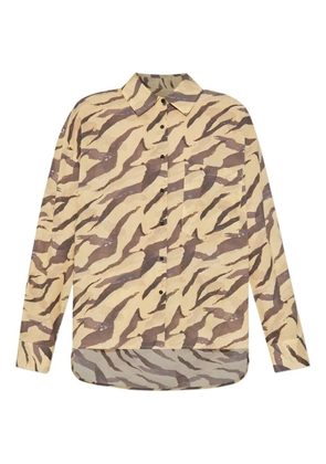 IRO Deriana tiger-print shirt - Yellow