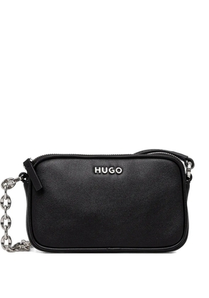 HUGO chain-strap rectangular shoulder bag - Black