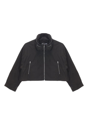 Low Classic drawstring-neck zip jacket - Green