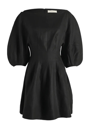 Faithfull the Brand LOWEN puffed-sleeve mini dress - Black
