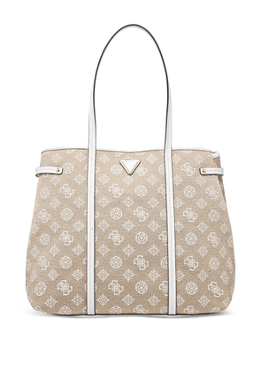 GUESS USA logo-plaque tote bag - Neutrals