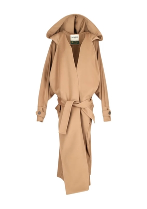 BATAKOVIC Belgrade hooded belted coat - Neutrals