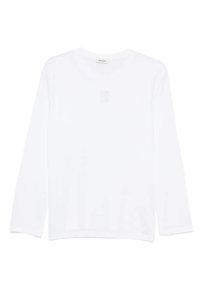 SANDRO cotton long sleeve T-shirt - White