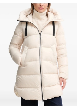 bomboogie Geneva hooded zip coat - Neutrals