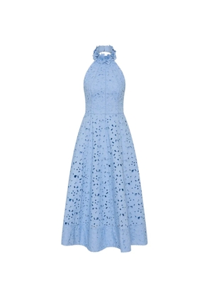 Rebecca Vallance halterneck midi dress - Blue