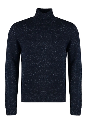 THE (Alphabet) turtleneck speckled cashmere sweater - Blue