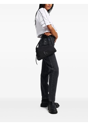Karl Lagerfeld Jeans logo-patch jeans - Black