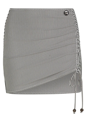 Karl Lagerfeld Ikon striped pareo - Black