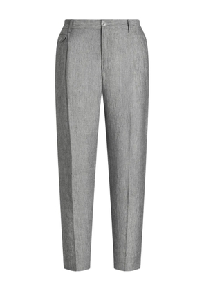 Dolce & Gabbana linen tailored trousers - Grey