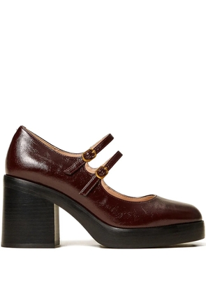 TWINSET 80mm Mary Jane court heeled pumps - Red