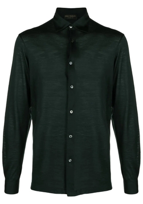Dell'oglio long-sleeve merino-wool shirt - Green