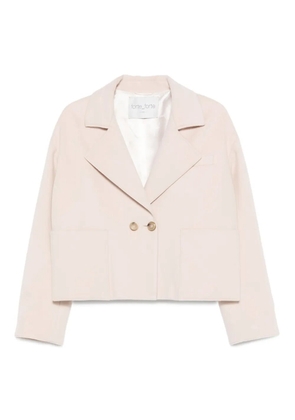 Forte Forte double-breasted patch-pocket jacket - Neutrals
