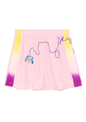 Sky High Farm embroidered shorts - Pink