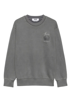 MSGM graphic-print sweatshirt - Grey
