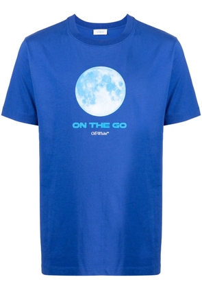 Off-White On The Go Moon cotton T-shirt - Blue