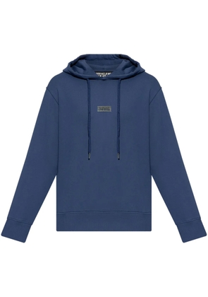 Versace Jeans Couture logo-plaque hoodie - Blue