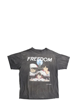 SAINT MXXXXXX graphic-print T-shirt - Black