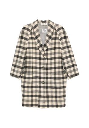 A.N.G.E.L.O. Vintage Cult 1980s check-pattern buttoned coat - Neutrals
