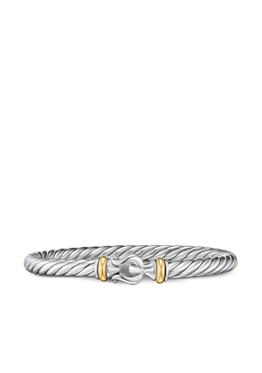 David Yurman sterling silver and 14K yellow gold Cable Flex® Buckle bracelet