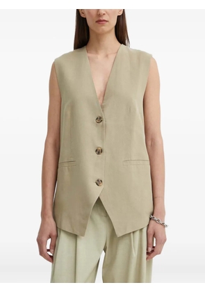 SAMSOE SAMSOE sleeveless V-neck gilet - Neutrals